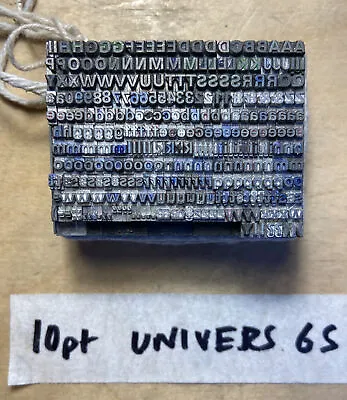 £8 • Buy 10 Pt Univers 65 Letterpress Metal Type #95