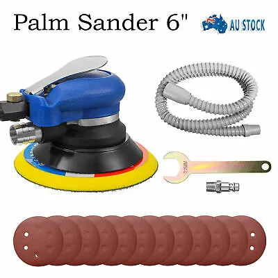 6'' 150MM Air Random Orbital Palm Sander Dual Action Vacuum Pneumatic Tools • $44.39