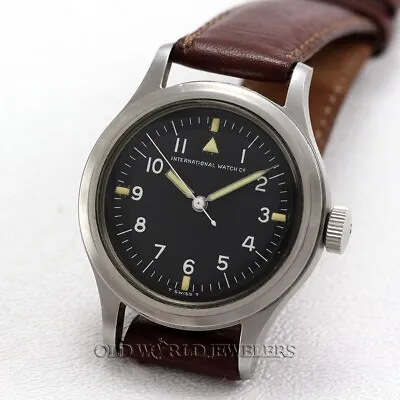 IWC Vintage Mark XI Pilot Watch Black Dial 1973 Civilian  Cal 89 • $9000