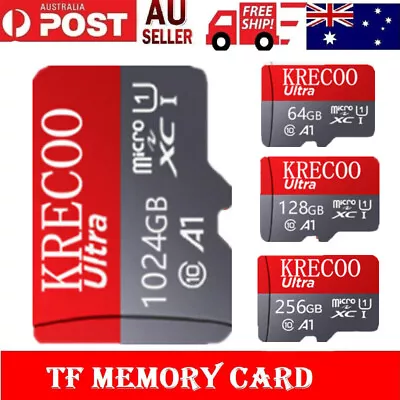 Micro SD Card KRECOO Ultra Extreme 64/128/256GB/1TB Class10 Memory High Speed • $2.49