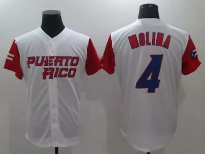 Clemente Francisco Lindo Javier Baez Yadier Molina Baseball Jerseys Puerto Rico • $29.99