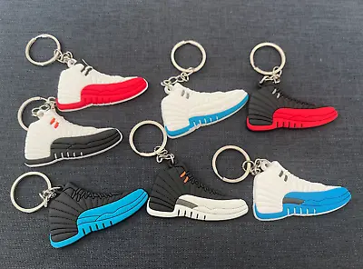 2d Sneaker Keychain Inspired Nike Air Jordan 12 Keyring - Free Postage Australia • $3.68