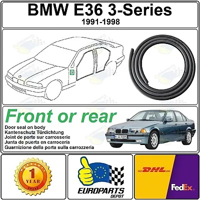 BMW E36 3 Series Sedan & Wagon Rubber Door Seal Weatherstrip Front Or Rear • $51.70