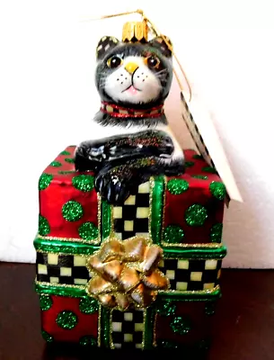 Mackenzie-childs Alley Cat Holiday Ornamentnew In Gift Box • $95