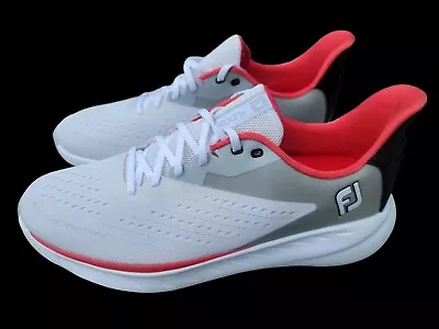 FootJoy FJ Flex XP Golf Shoes Mens 13 Medium - White/Black/Red 56277 Brand New! • $100