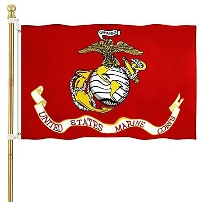 US Marine Corps USMC Military Flags 3x5 Outdoor US Marines (Officially Licensed) • $11.88