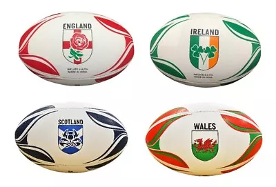 Gioco International Country Themed Rugby Balls - Size 5 / All Weather Ball • £11.99