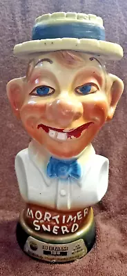 Jim Beam Decanter Bottle Mortimer Snerd Ventriloquist Vintage 1976 • $20