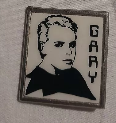 £8 • Buy 1980's Gary Newman Pin Badge.