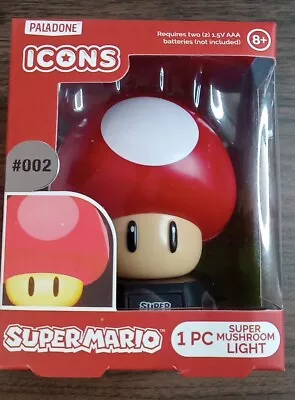 Super Mario Bros Night Light Paladone Icons #002 Super Mushroom • $17.10
