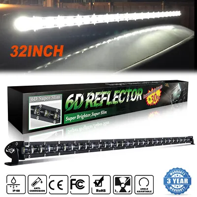 32inch LED Light Bar 6D Spot Flood Combo Offroad Driving Fog Truck 4WD ATV 32  • $51.02