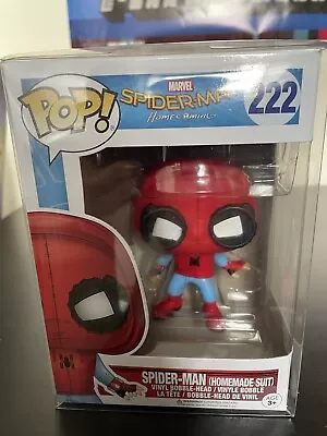 Funko Pop! Spider-Man #222 With Homemade Suit Marvel • £8.99