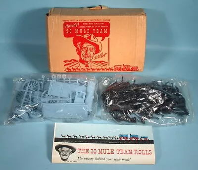 1950s Death Valley Days 20 Mule Team Model Kit W/ Box Mail Premium Unused • $69.95