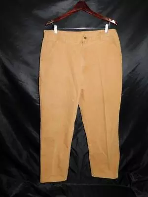 Vtg Carhartt 38 X 34 Brown Work Pants Carpenter Pockets B11 Dungaree Fit W38 • $17.95