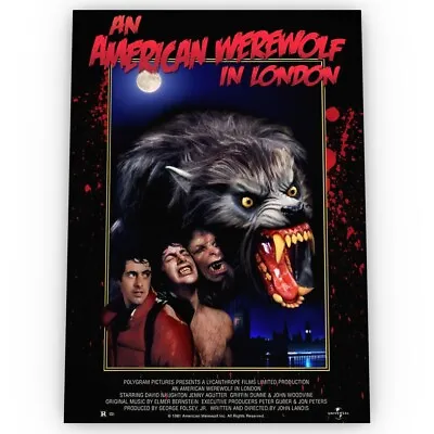 £8.99 • Buy An American Werewolf In London Movie Poster Satin High Quality Stunning A1 A2 A3
