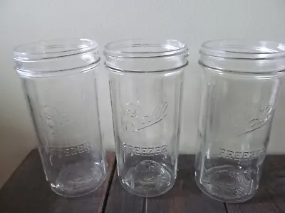 Vtg 16 Oz BALL Freezer Jar Set-3 • $22.79