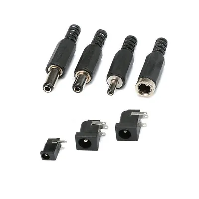 $2.04 • Buy DC Power Plug Socket Barrel Jack Adapter Connector PCB Panel Mount Various Style