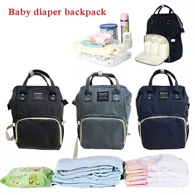 Large Multifunctional Baby Diaper Nappy Backpack Mummy Changing Bag • $21.99