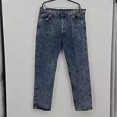 Vintage Levi's Orange Label Men's Jean's Acid Wash Size 42×32 • $79