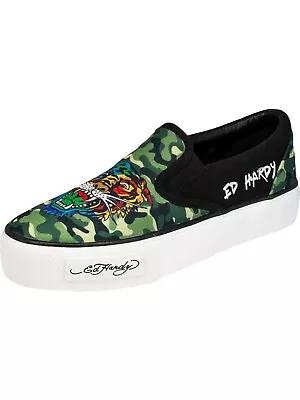 New In Box Ed Hardy Women's Camo Sneakers Size 9 (Fit Like Size 10) • $29.99