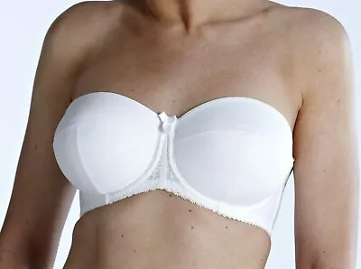 Charnos Josephine Bra Superfit Size 32G White Strapless Padded Multiway SU003 • £24.89