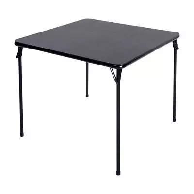 Cosco 14-619-BLK2 Black Vinyl Square Folding Table 28 H X 34 W In. (Pack Of 2) • $122.28