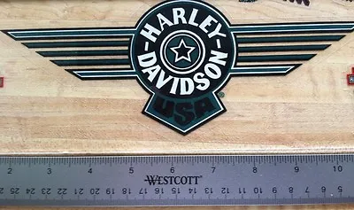 Harley-Davidson Green Fat Boy Inside Window Decal.Vintage Harley Sticker. 4 X 10 • $8.96