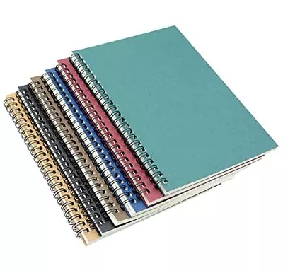  6 Pack Soft Cover Spiral Notebooks Journals Planner 120 Pages (A5) A5-6 Color • $26.31