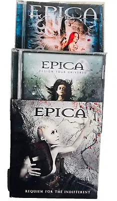 EPICA CD BUNDLE Epica Design Your Universe The Divine Conspiracy Album Lot • $19.76