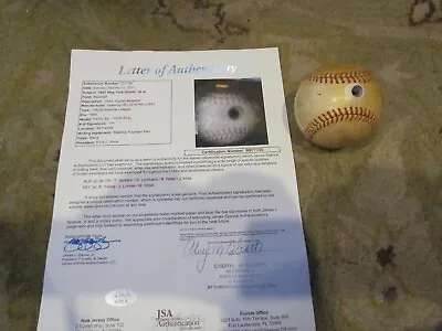 Mel Ott  NY Giants Signed Baseball JSA Full Letter T Jackson E Lombardi • $775