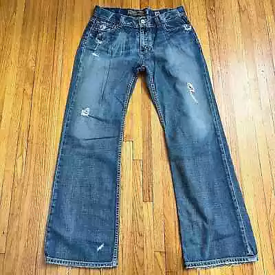 BKE Judson Straight Leg Jeans Mens 34 Medium Wash Western Measures 34x33 • $32.99