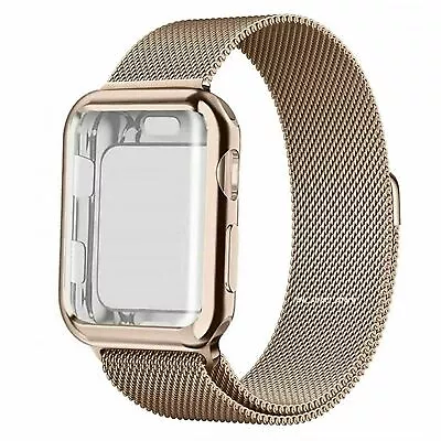 $18.99 • Buy Milanese Metal Loop Case For Apple Watch Series 8 7 6 5 4 3 21 SE 38/40/45m 49mm