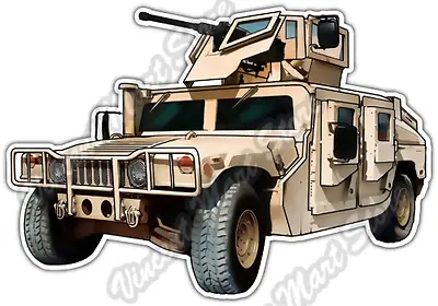 £3.81 • Buy Humvee US Army Tank Military Hummer Vehicle Car Bumper Vinyl Sticker Decal 5 X4 