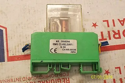 $17.50 • Buy V23154-C0721-B104 RELAY With PHEONIX CONTACT EMG 22-RELS/K1-G 24