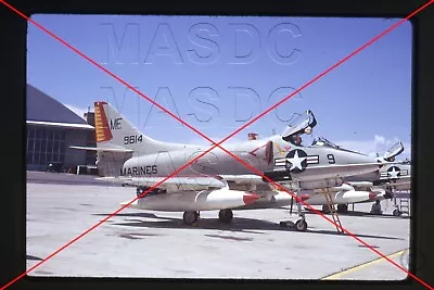 U15 - 35mm Kodachrome Aircraft Slide - A-4C Skyhawk 149614 ME9 VMA-133 @ Hill 73 • $8.99