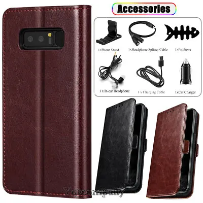 For Samsung Galaxy Note8 S23 S24 Flip Leather Card Wallet Phone Case Stand Cover • $13.99