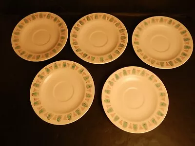 Vintage Metlox Poppytrail Navajo California Coffee Saucer Set Of 5 Great  • $12.50