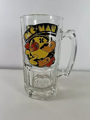 Vintage Pac Man Mug Glass Cup Beer Ghosts Arcade Stein Bally Midway 1982 Pac-Man • $19.99