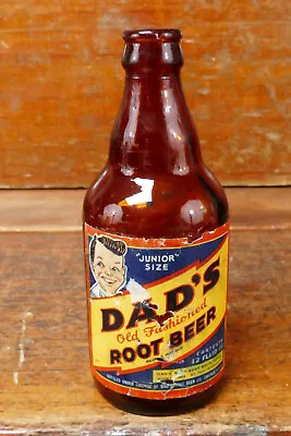 Vintage Dad's Root Beer Junior Size St Paul Minnesota 12 Ounce Amber Bottle • $19.95