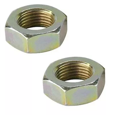 Steel Jam Nuts Left Hand 3/8 Inch-24 NF Fine LH Thread Pair • $6.48