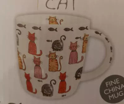 Cats Design China Mug Lesser & Pavey Adorable 340ml Very Cute Gift Boxed Too • £8.50