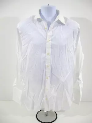 Charles Tyrwhitt Mens White Button Shirt 15.5/33 Inch French Cuffs VGC • £15.99