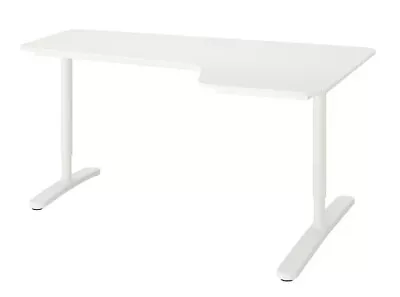 IKEA BEKANT Corner Desks 160cm X 110cm White (38) • £50