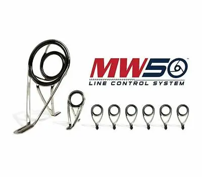 Dbcc - Micro Wave 50 Guides Black With Duralite Rings For Carp & Surf Rods • $53.39