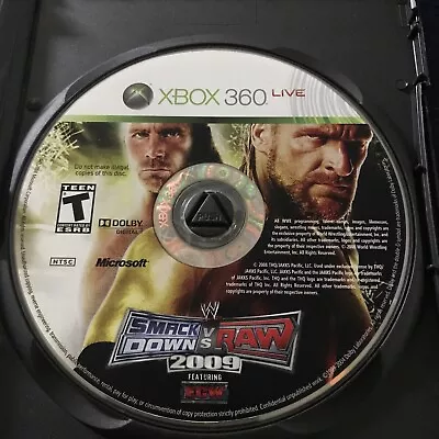 WWE SmackDown Vs. Raw 2009 Featuring ECW - Xbox 360 CD Only • $17