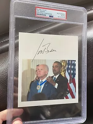 Joe Biden Signed Page President Autograph Typescript Barack Obama PSA AUTO • $749