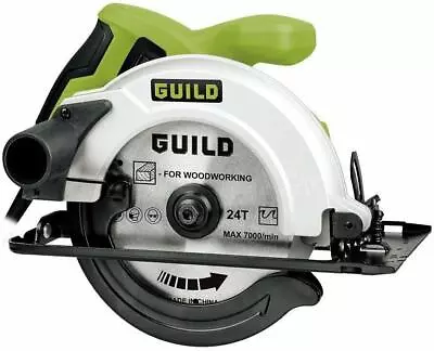 Circular Saw Guild 1200w 160mm With Angle Adjuster For Wood Worktops MDF Ply • £39.95