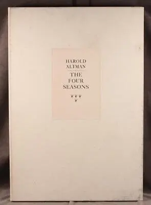 $895 • Buy HAROLD ALTMAN The Four Seasons, Essay By William Styron #36 Of 75 Signed Prints