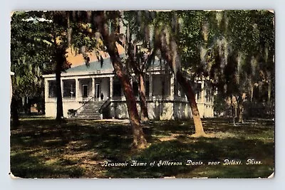 Postcard Mississippi Biloxi MS Beauvoir Home Jefferson Davis 1911 Posted Divided • $3