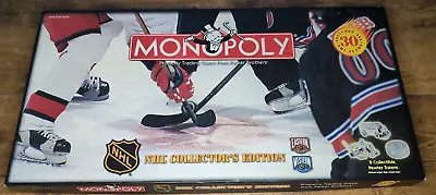 Vintage 1999 Parker Brothers Monopoly NHL Collectors Edition Complete Hockey • $24.99